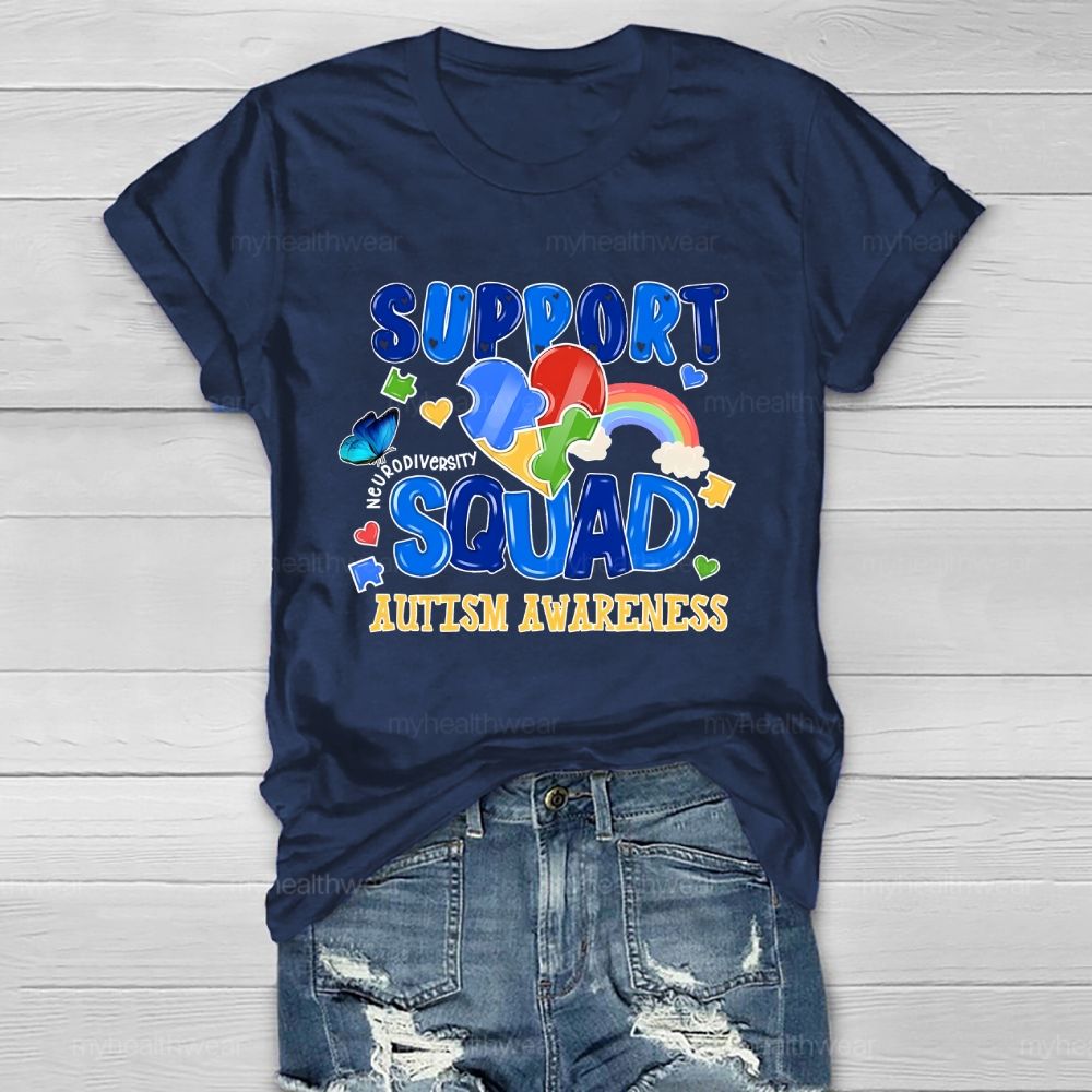 Autism Support Squad Autism Awareness  Healthwear T-shirt