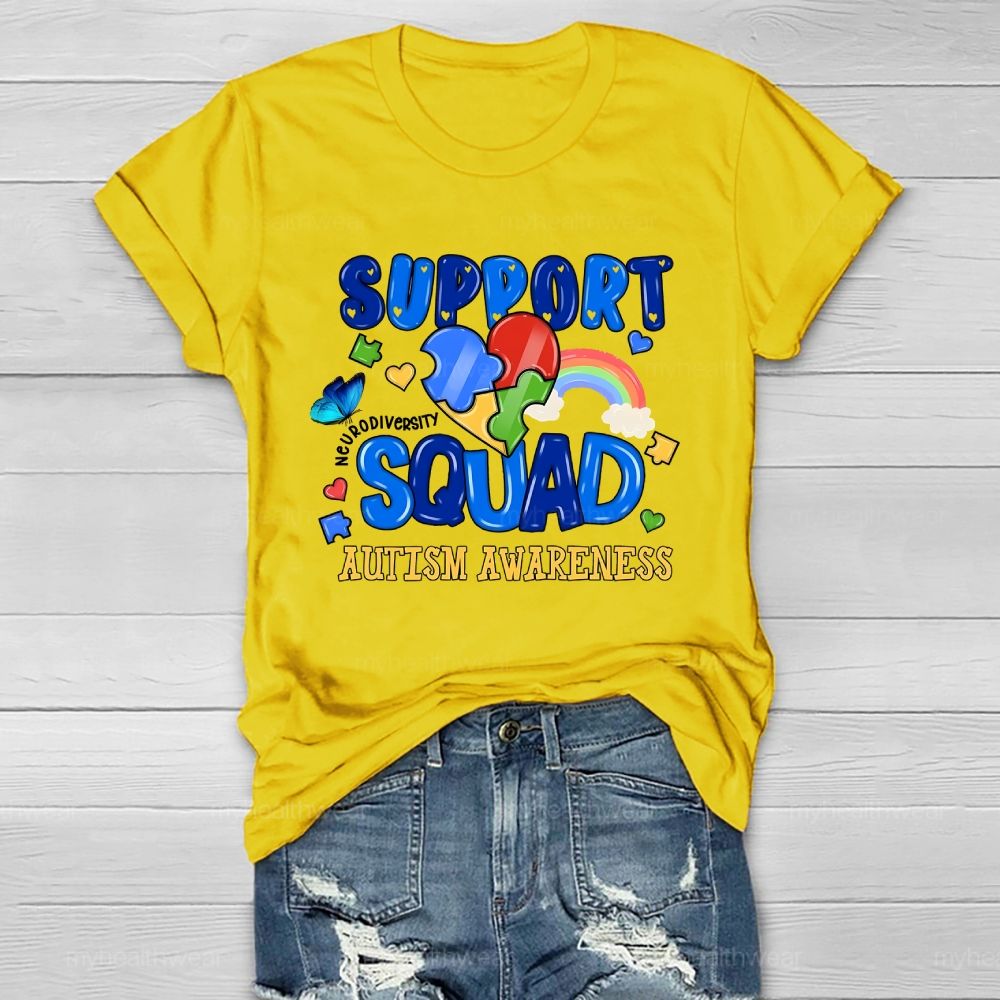 Autism Support Squad Autism Awareness  Healthwear T-shirt