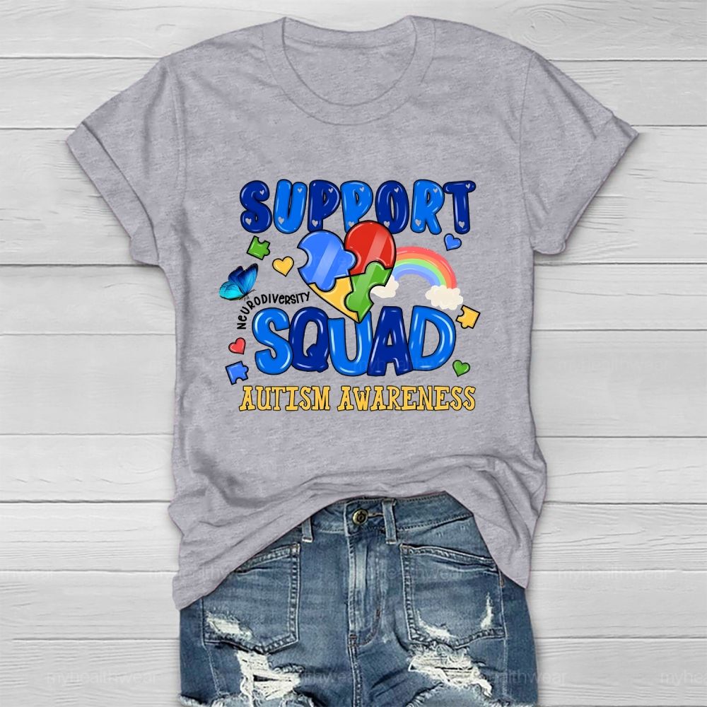 Autism Support Squad Autism Awareness  Healthwear T-shirt