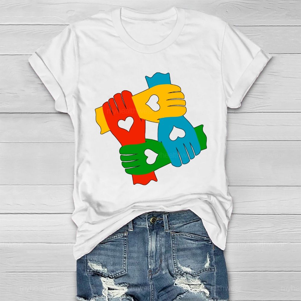 Hand In Hand Autism Healthwear T-shirt