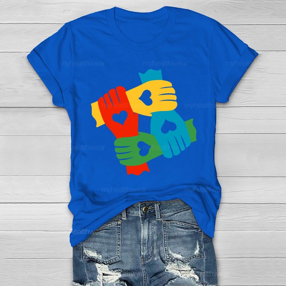 Hand In Hand Autism Healthwear T-shirt