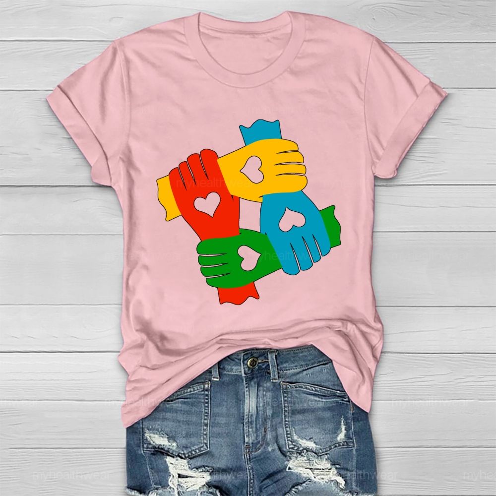 Hand In Hand Autism Healthwear T-shirt
