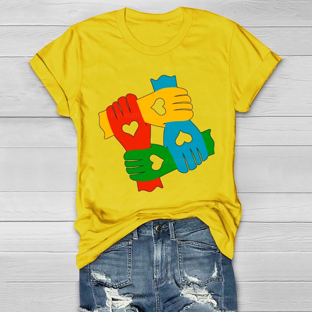 Hand In Hand Autism Healthwear T-shirt