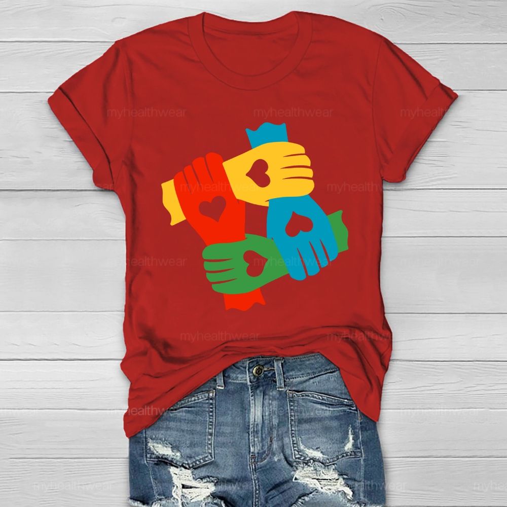 Hand In Hand Autism Healthwear T-shirt