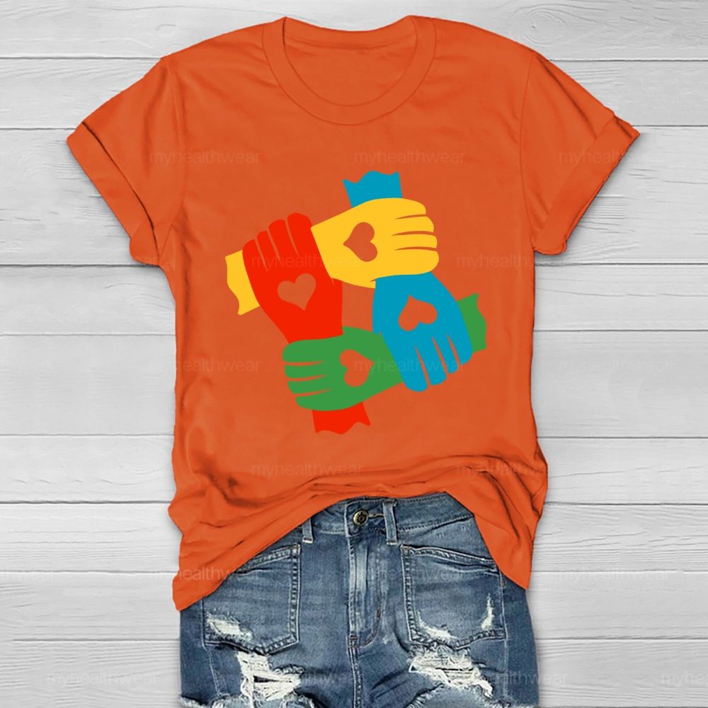 Hand In Hand Autism Healthwear T-shirt