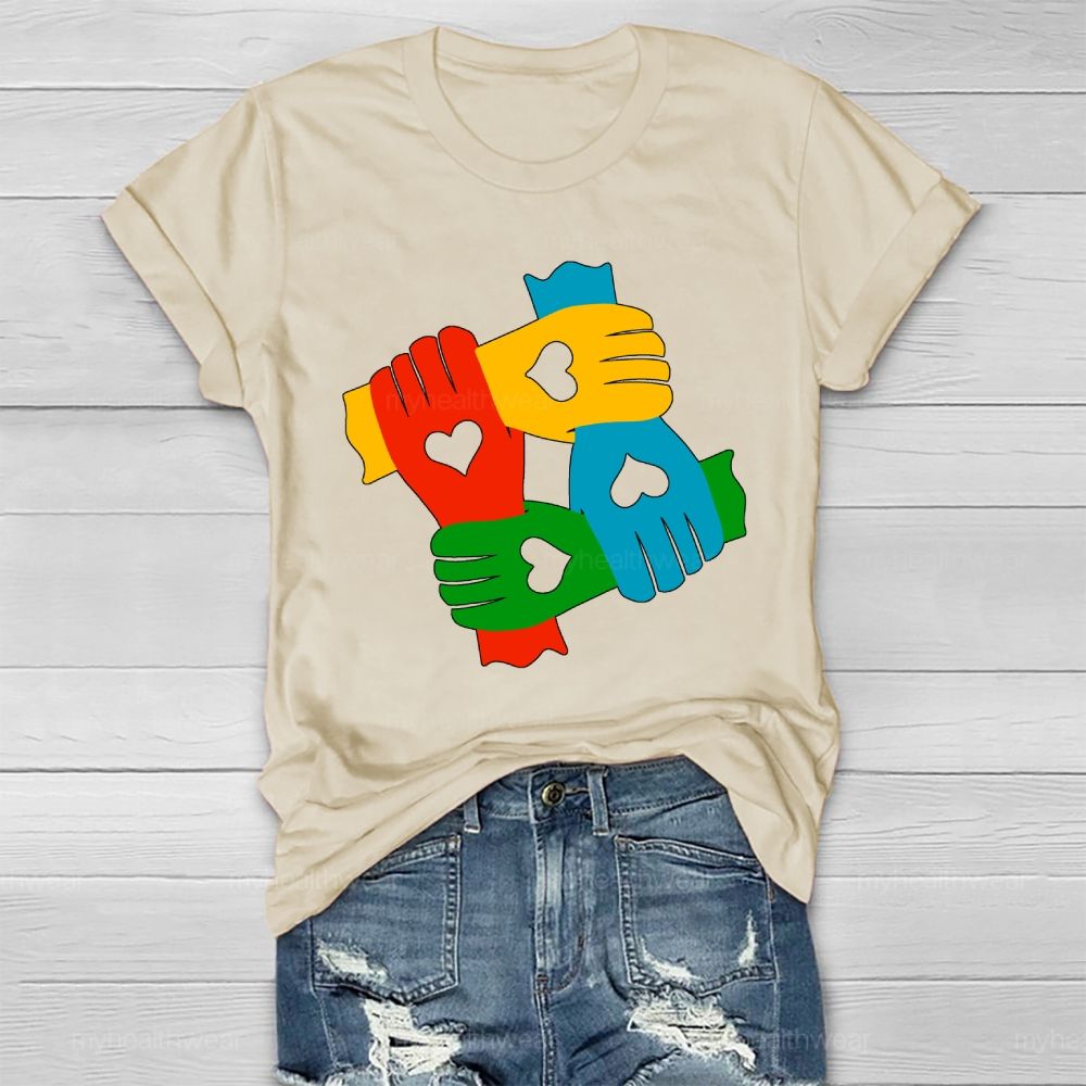 Hand In Hand Autism Healthwear T-shirt
