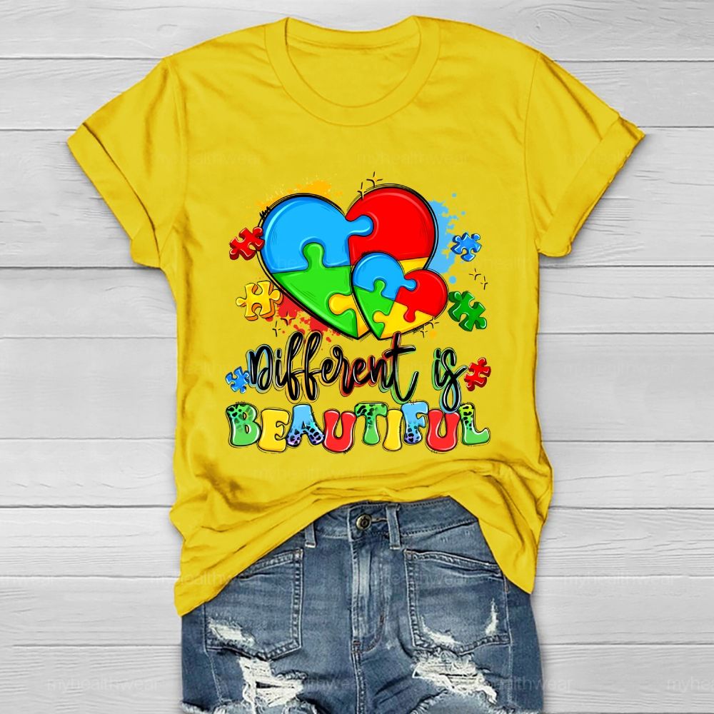 Different Is Beautiful Autism Healthwear T-shirt