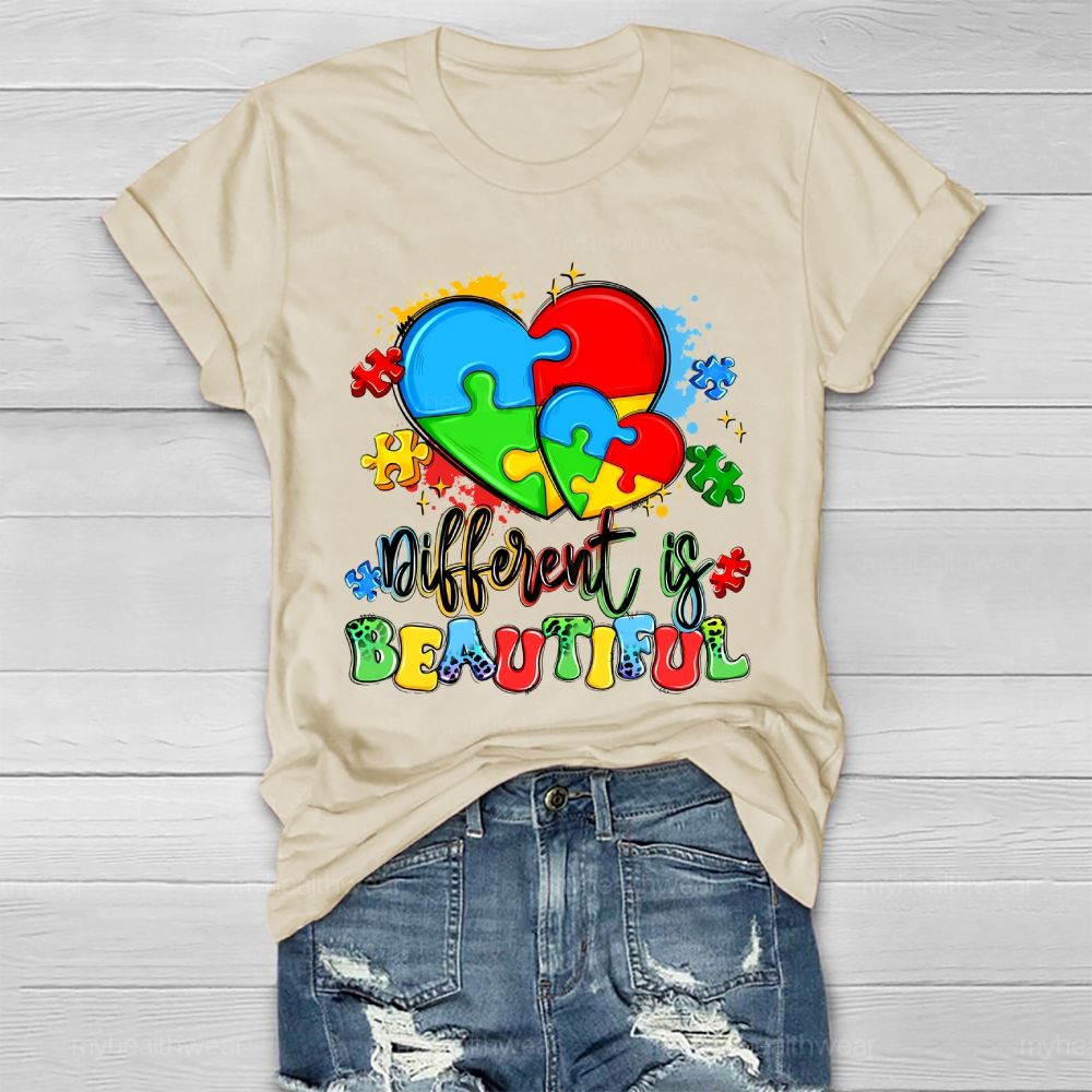Different Is Beautiful Autism Healthwear T-shirt