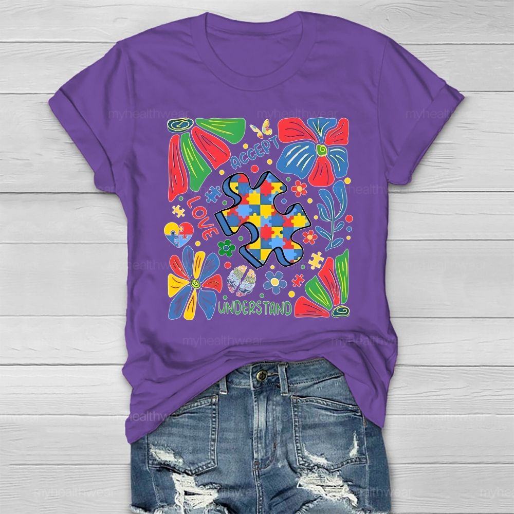 Autism Accept Understand Love Healthwear T-shirt