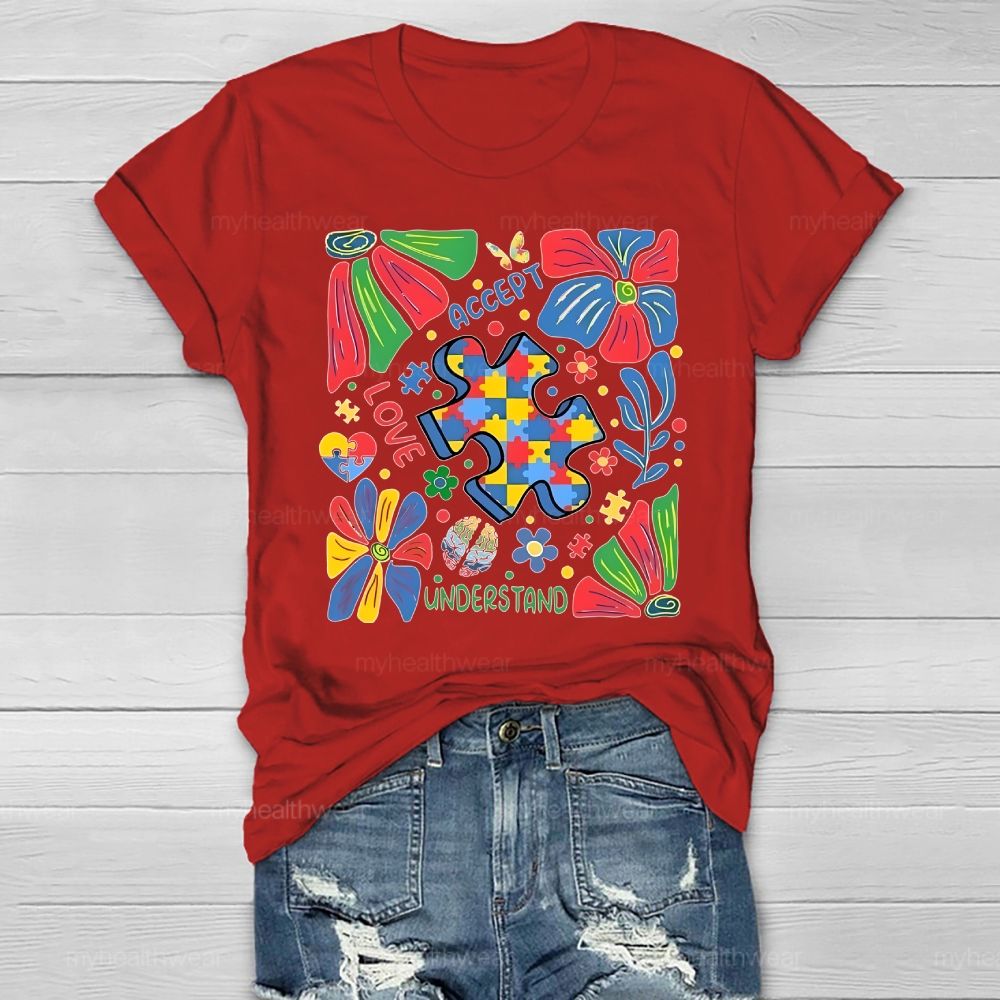 Autism Accept Understand Love Healthwear T-shirt