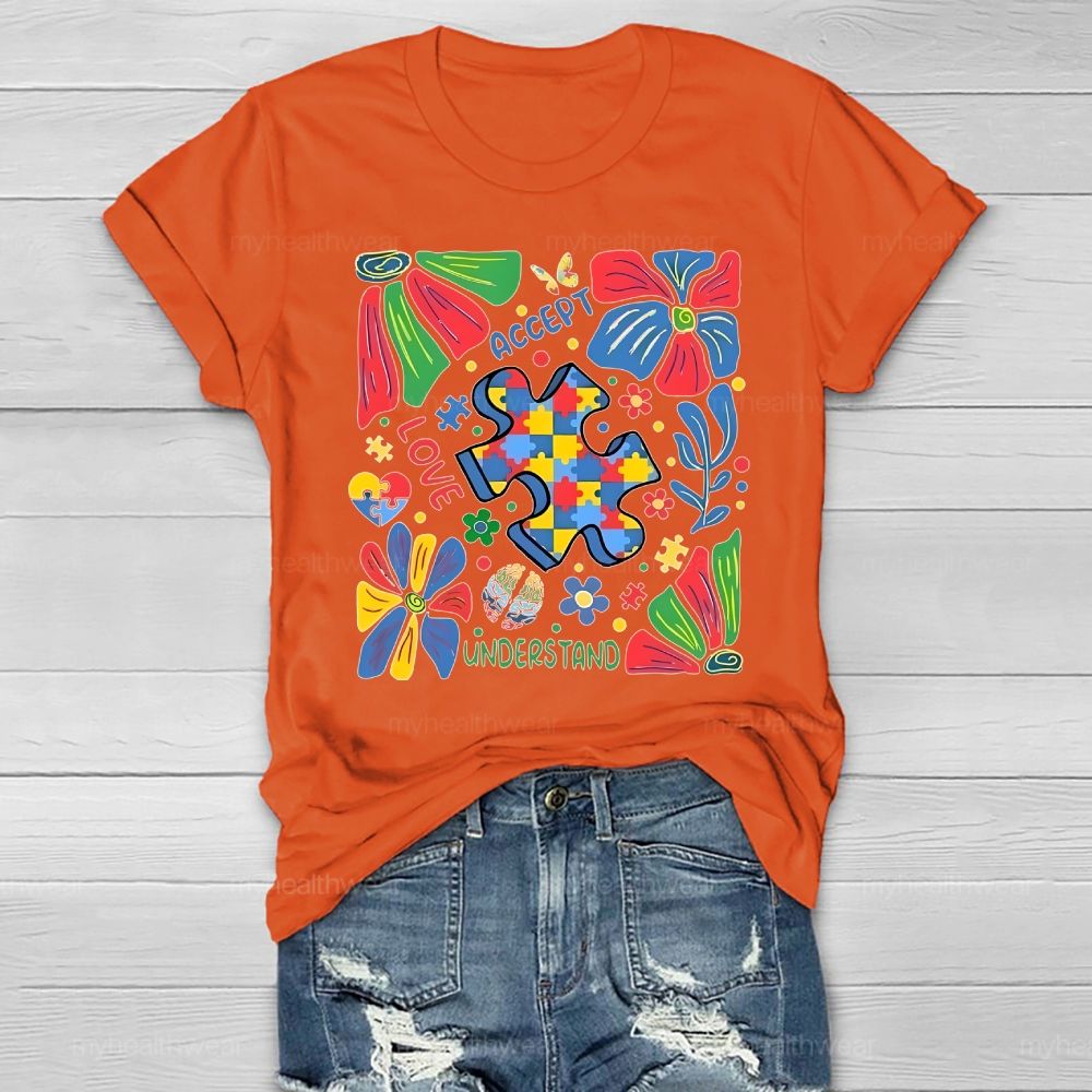Autism Accept Understand Love Healthwear T-shirt