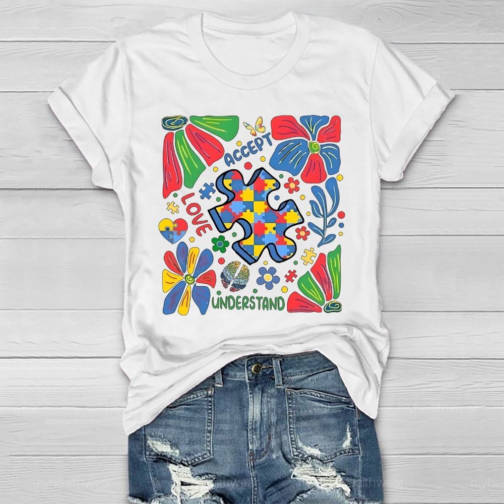 Autism Accept Understand Love Healthwear T-shirt