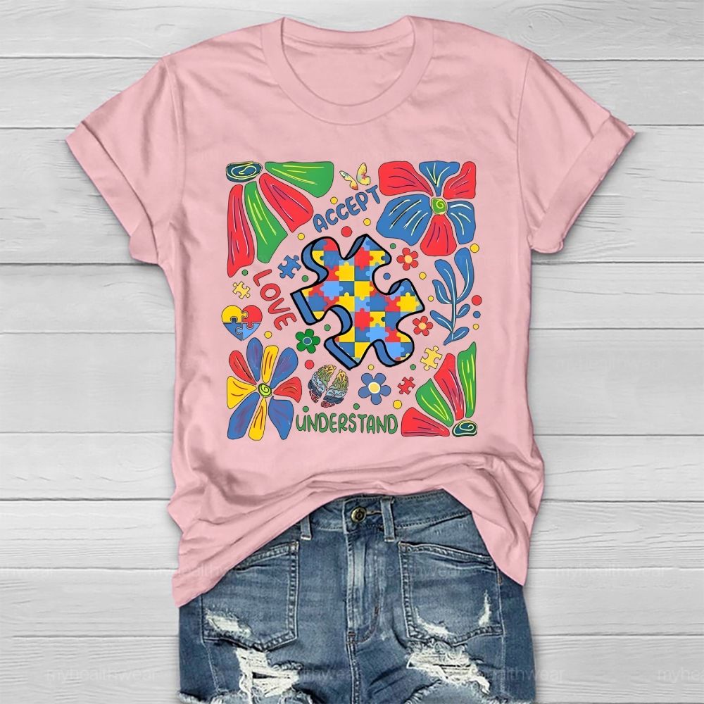Autism Accept Understand Love Healthwear T-shirt