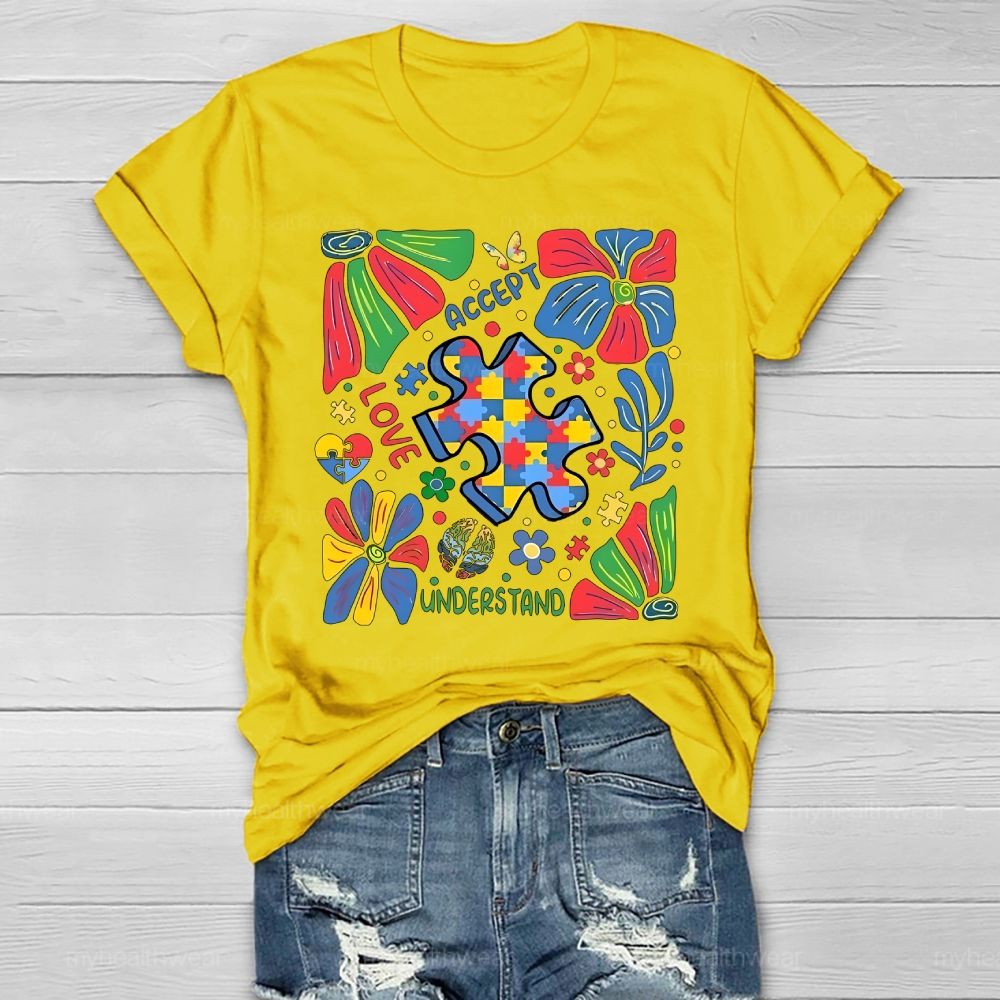Autism Accept Understand Love Healthwear T-shirt