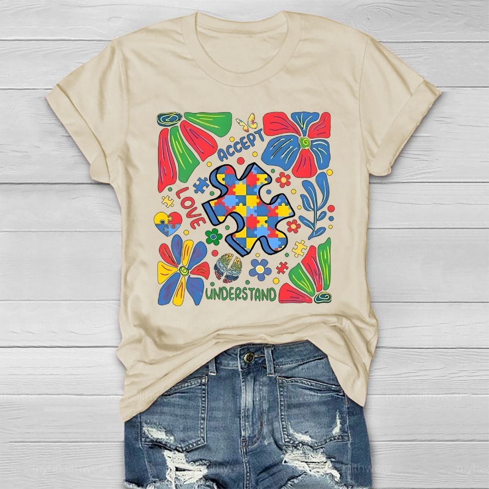 Autism Accept Understand Love Healthwear T-shirt