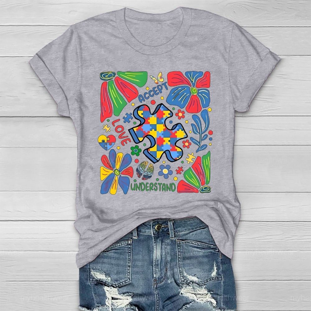 Autism Accept Understand Love Healthwear T-shirt