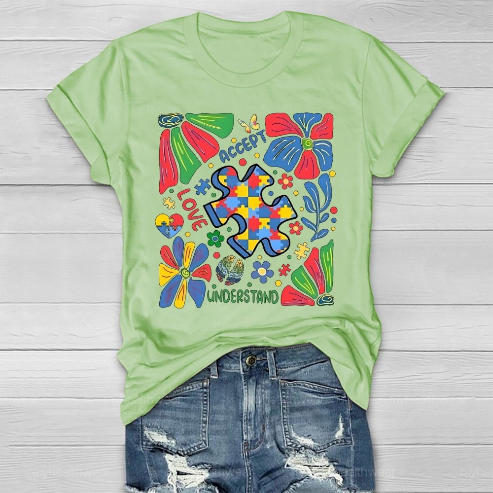 Autism Accept Understand Love Healthwear T-shirt