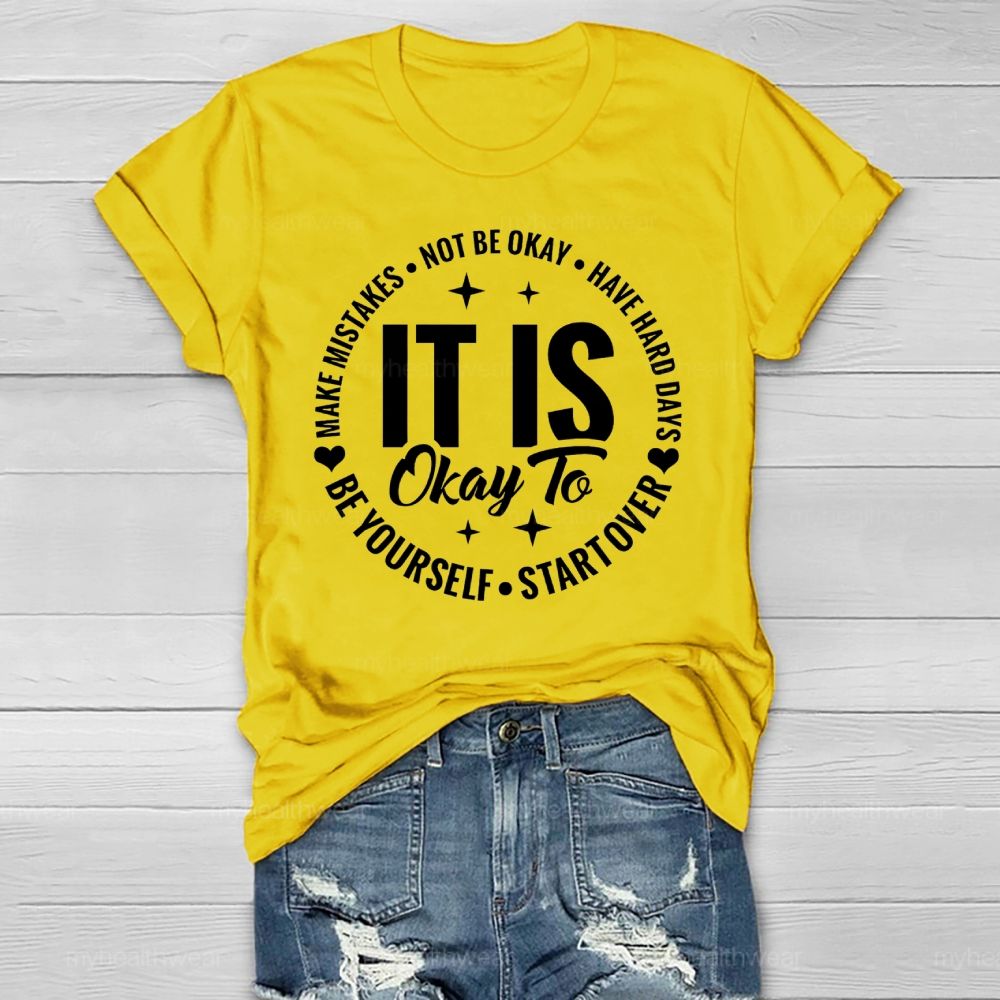 It's Ok To Not Be Ok Healthwear T-shirt
