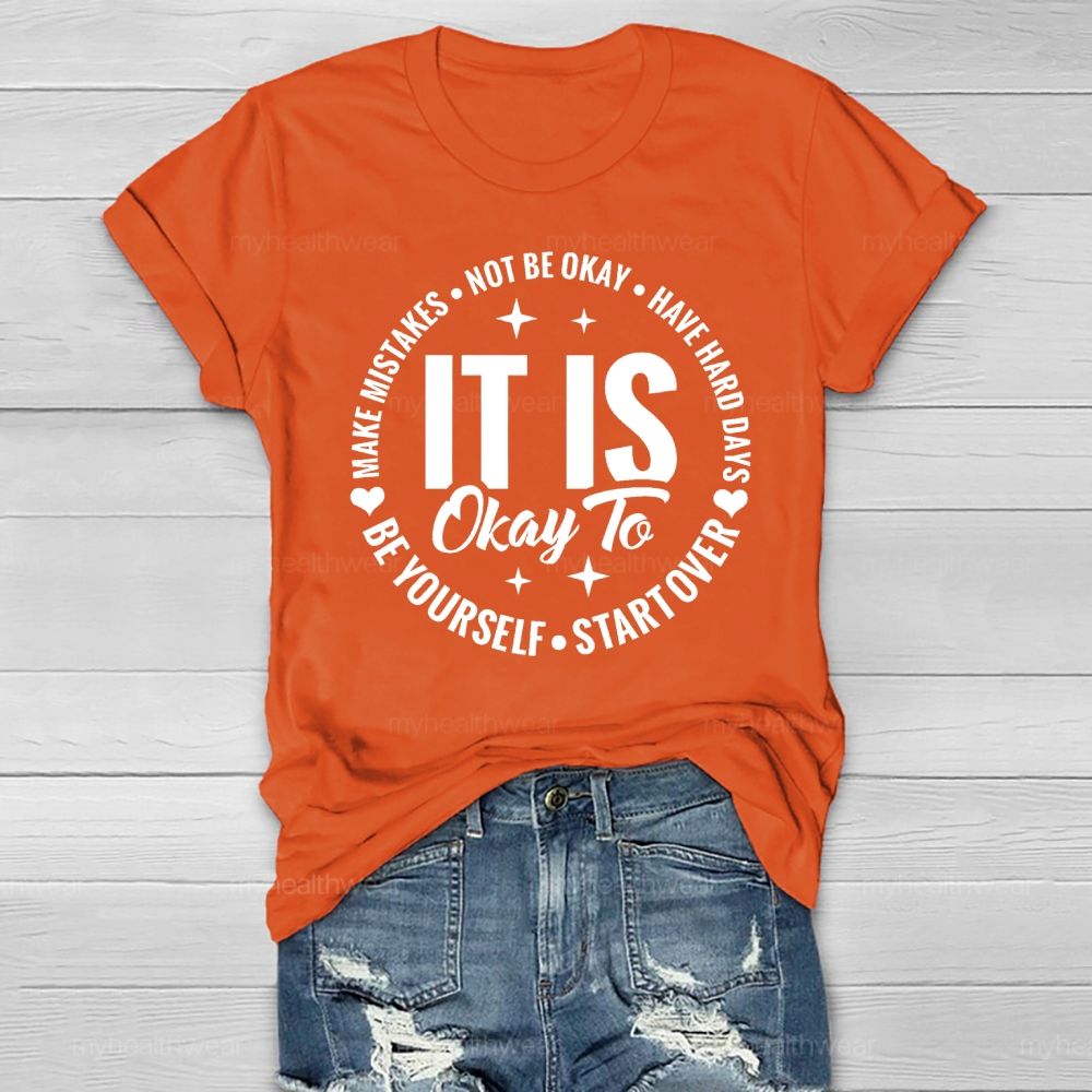It's Ok To Not Be Ok Healthwear T-shirt