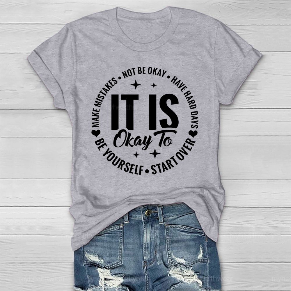 It's Ok To Not Be Ok Healthwear T-shirt