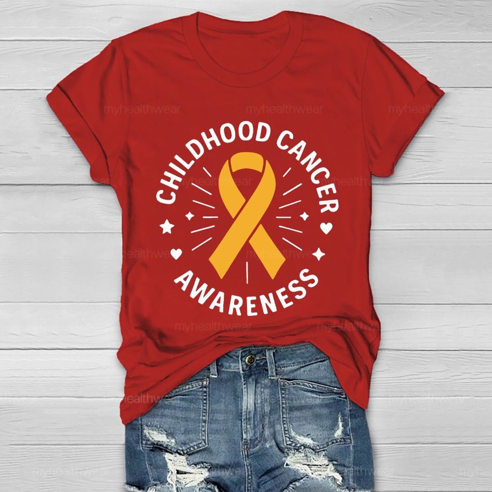 Childhood Cancer Awareness  Healthwear T-shirt