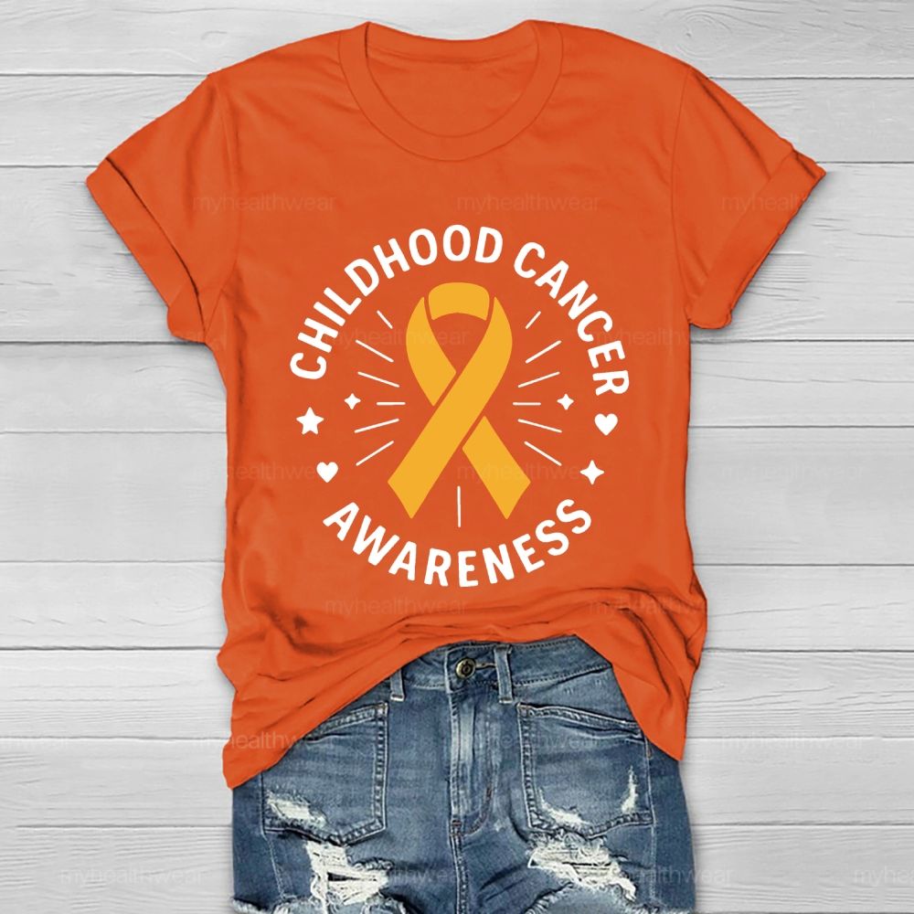 Childhood Cancer Awareness  Healthwear T-shirt