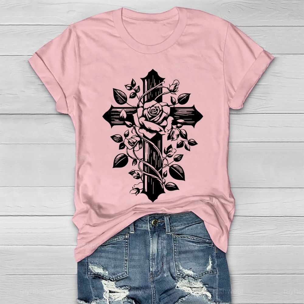 Cross Rose Healthwear T-shirt