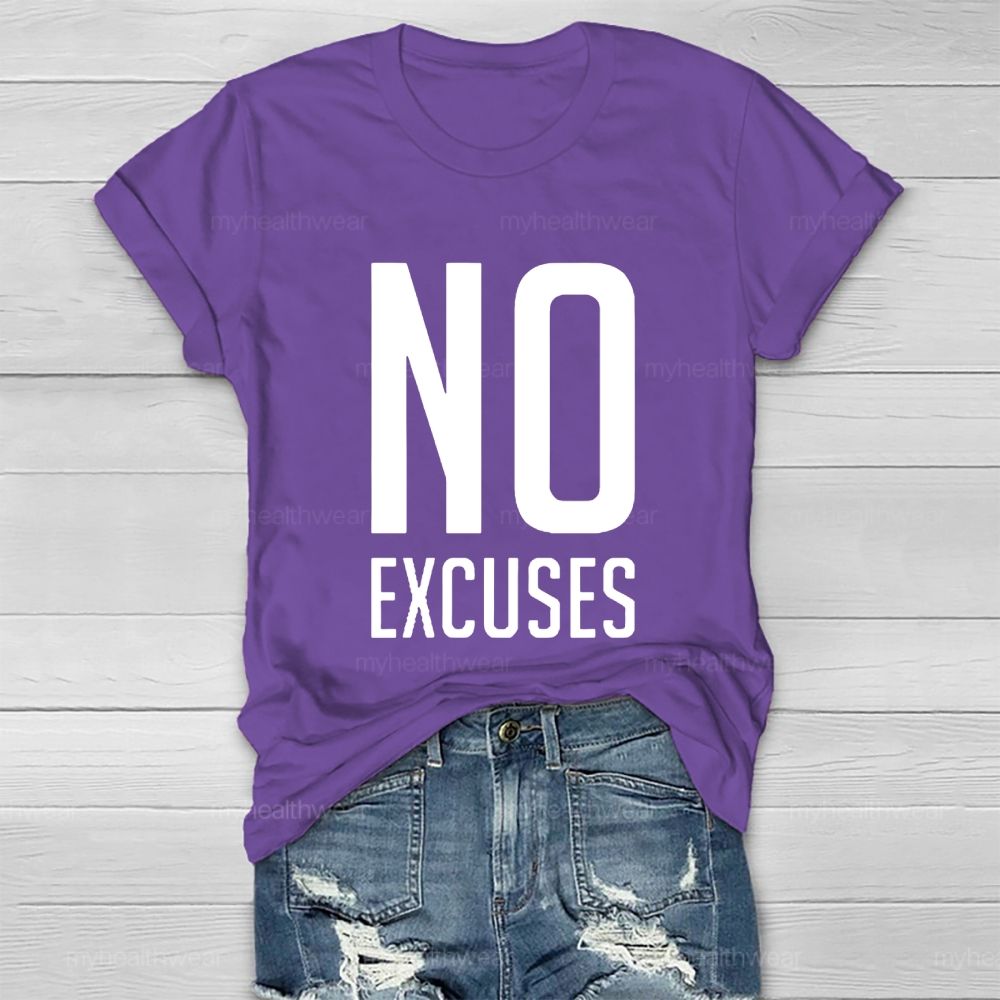 No Excuses Healthwear T-shirt