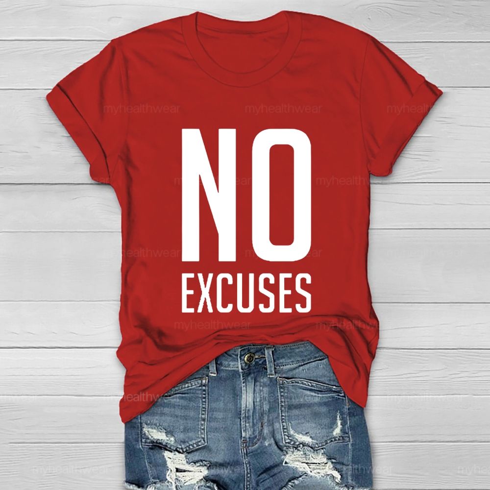 No Excuses Healthwear T-shirt
