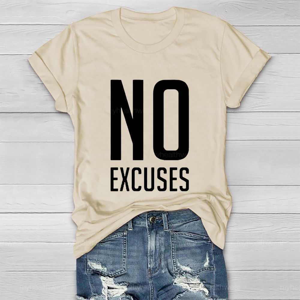 No Excuses Healthwear T-shirt