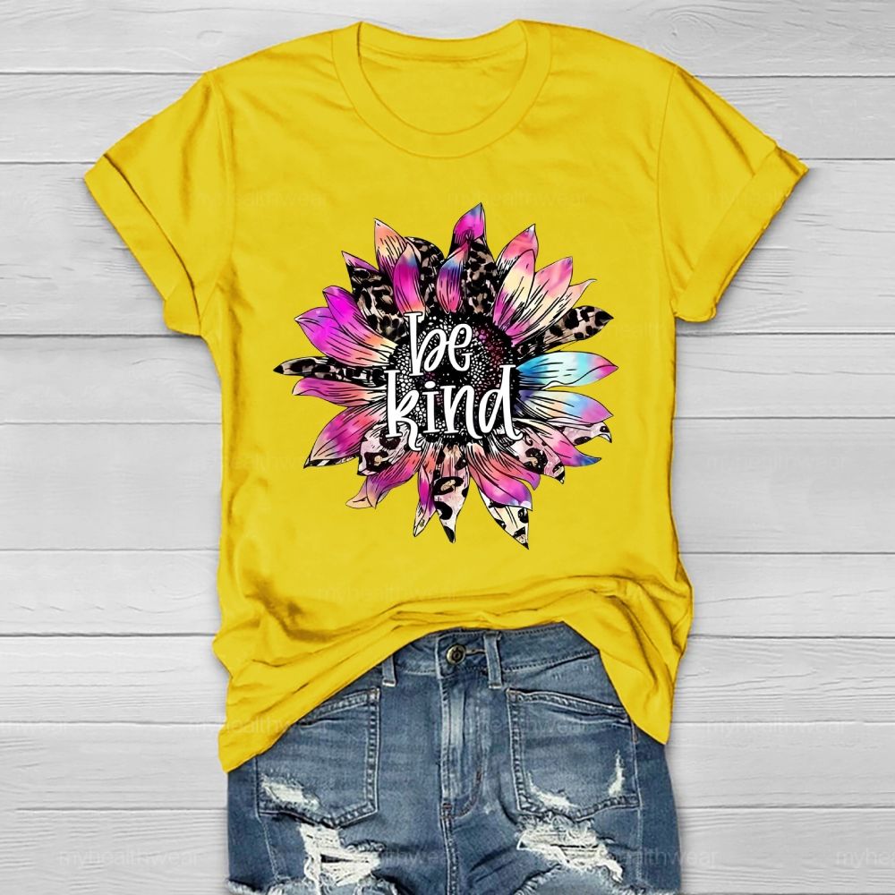 Be Kind Sunflower Healthwear T-shirt