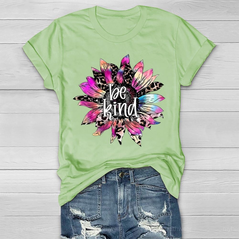 Be Kind Sunflower Healthwear T-shirt
