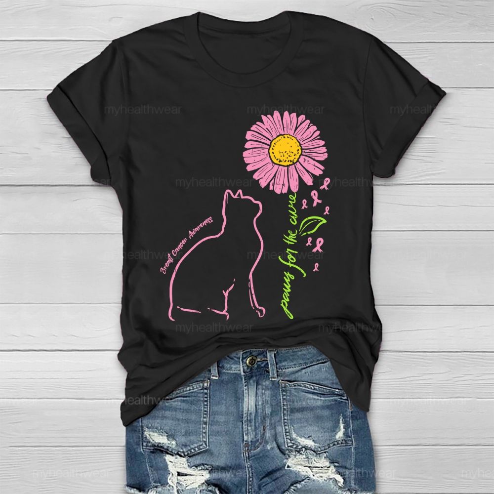 Paws For The Cure Breast Cancer Awareness Healthwear T-shirt