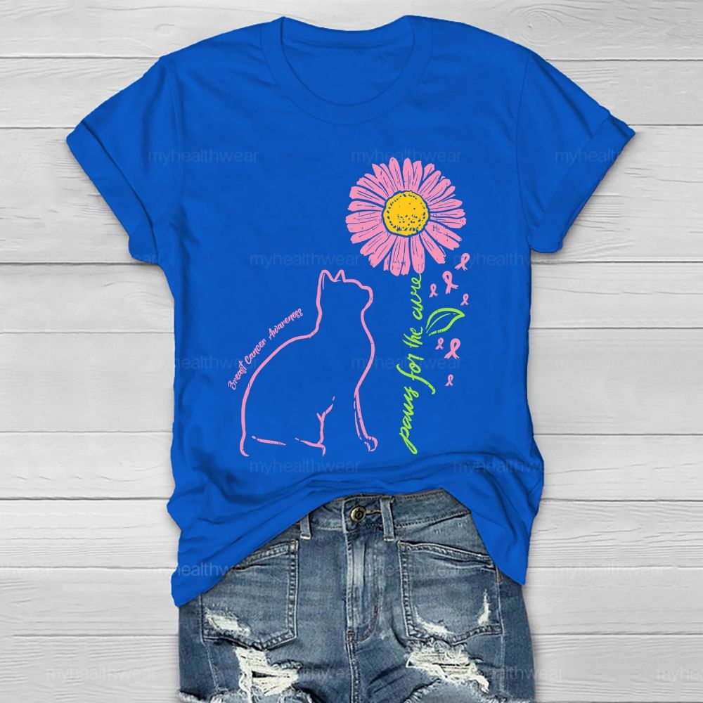 Paws For The Cure Breast Cancer Awareness Healthwear T-shirt