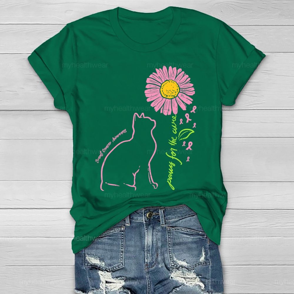 Paws For The Cure Breast Cancer Awareness Healthwear T-shirt