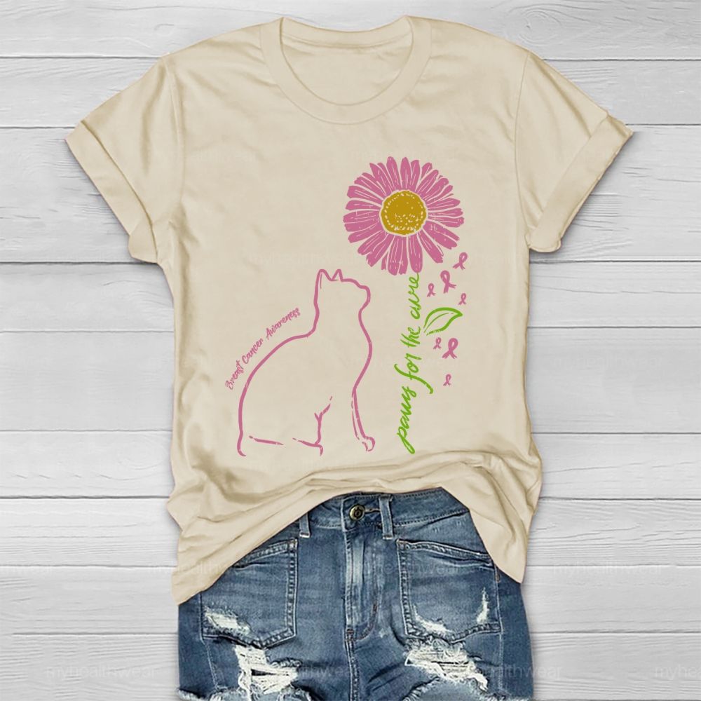 Paws For The Cure Breast Cancer Awareness Healthwear T-shirt