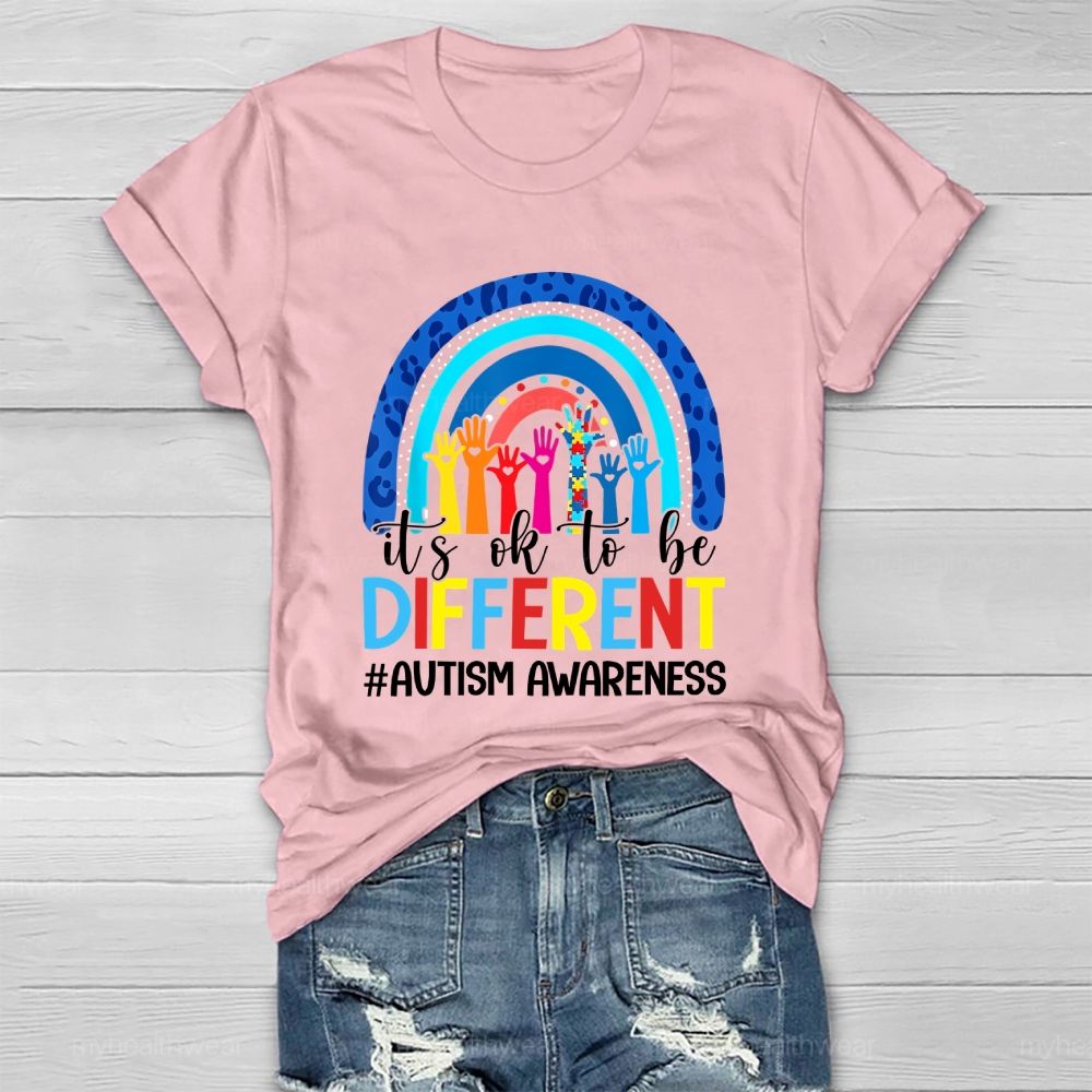 Autism Awareness It's Ok To Be Different Healthwear T-shirt