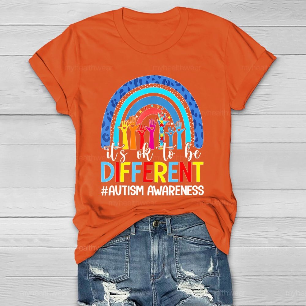 Autism Awareness It's Ok To Be Different Healthwear T-shirt