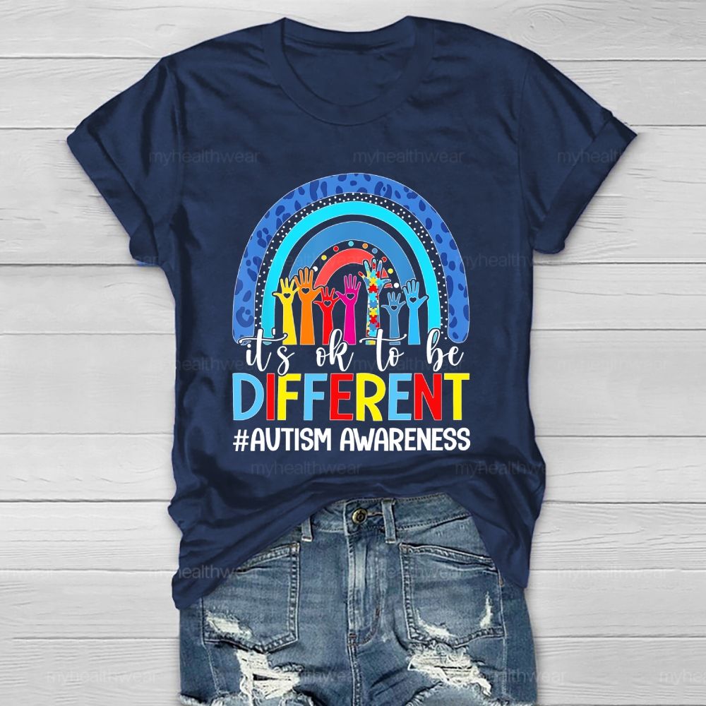Autism Awareness It's Ok To Be Different Healthwear T-shirt