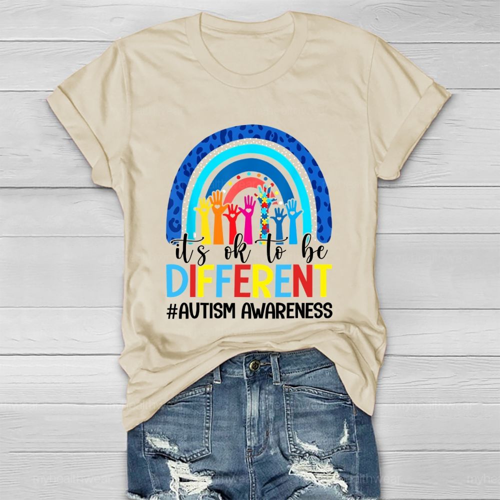 Autism Awareness It's Ok To Be Different Healthwear T-shirt