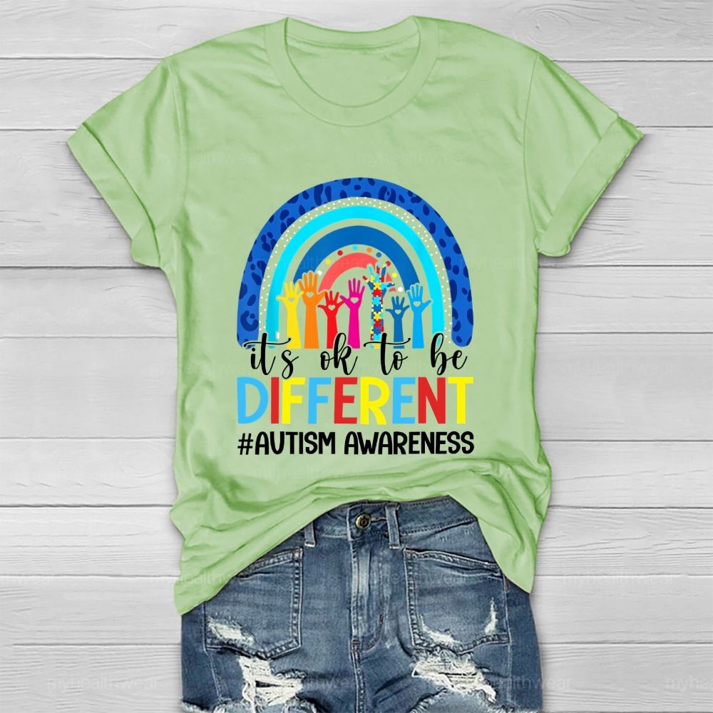 Autism Awareness It's Ok To Be Different Healthwear T-shirt