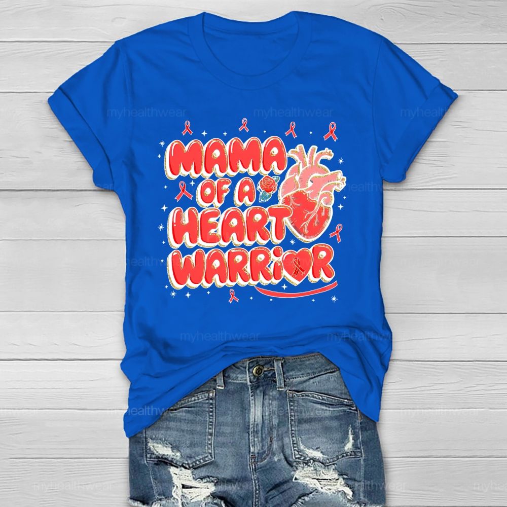 Mama Of A Heart Warrior Healthwear T-shirt