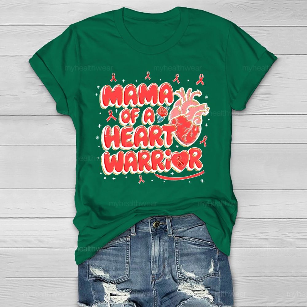 Mama Of A Heart Warrior Healthwear T-shirt