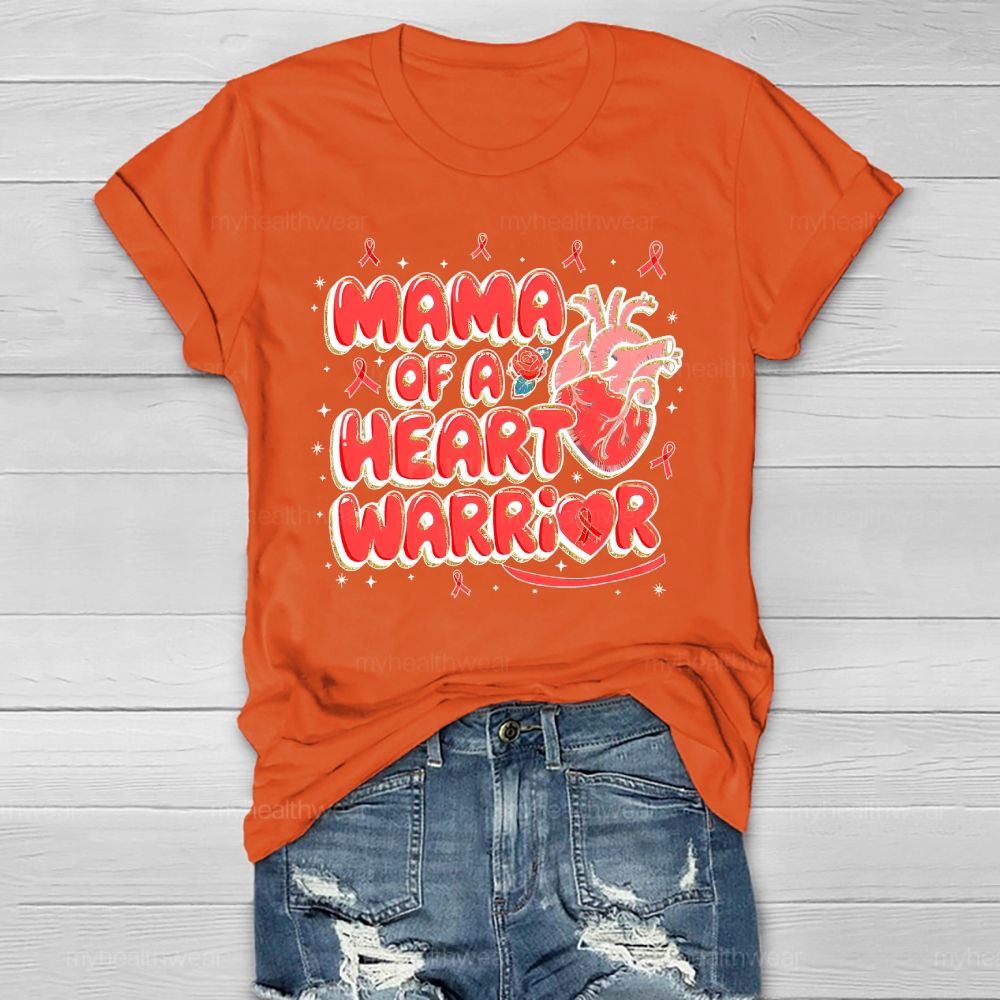 Mama Of A Heart Warrior Healthwear T-shirt