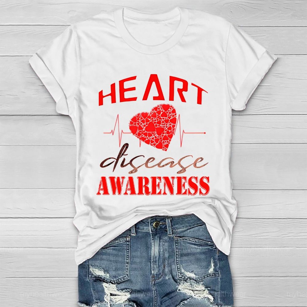 Heart Disease Awareness Healthwear T-shirt