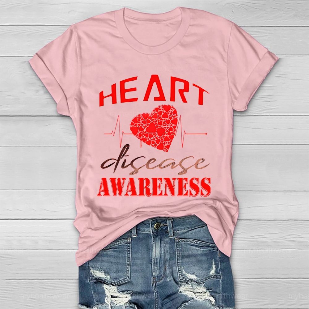 Heart Disease Awareness Healthwear T-shirt
