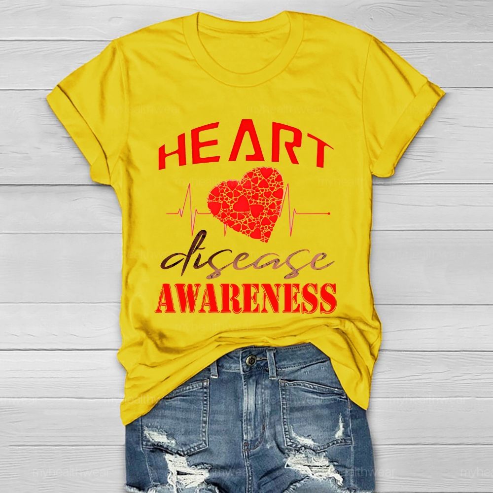 Heart Disease Awareness Healthwear T-shirt