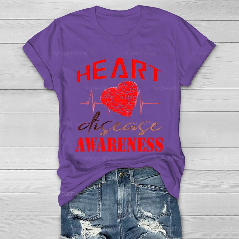 Heart Disease Awareness Healthwear T-shirt