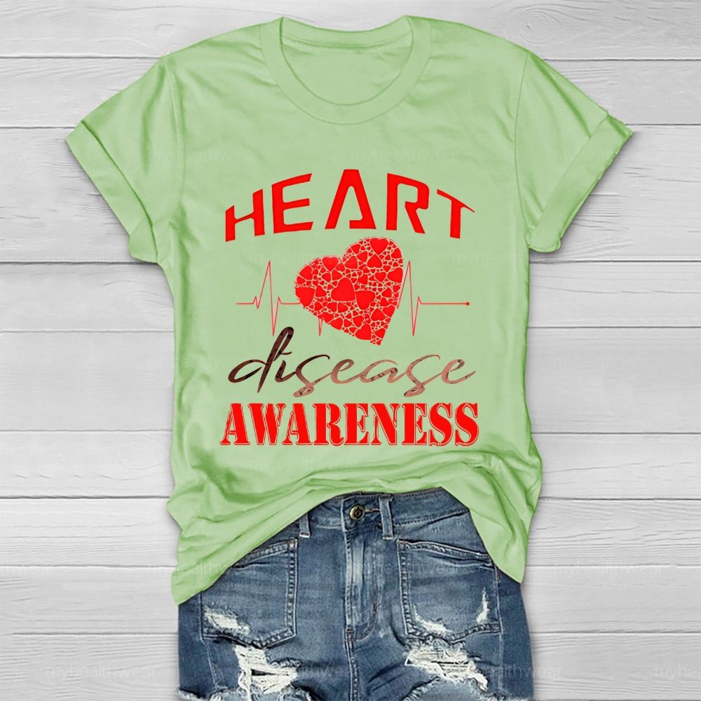 Heart Disease Awareness Healthwear T-shirt
