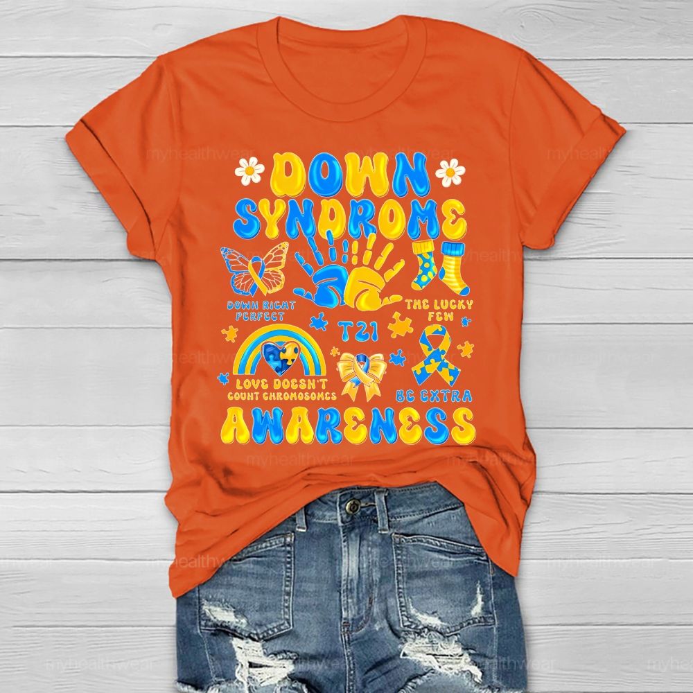 Down Syndrome Awareness Healthwear T-shirt
